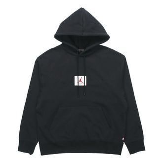 Nike Jordan Air Jordan Fleece Pullover hooded Casual Black CV6147-010