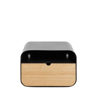 DRAWER Mesa de noche de pared de metal - Negro