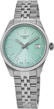 Tissot Ballade Quartz Green Dial Stainless Steel Womens Watch T156.210.11.091.00