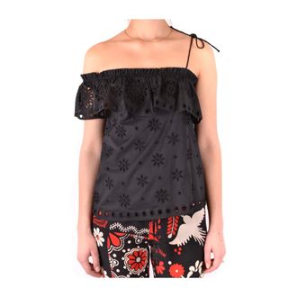 Red Valentino Mujer, Camisetas, Negro, Talla: S