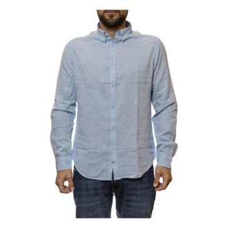 Censured Overhemden, Heren, Grijs, 3Xl, Katoen, Camicia Button-Down in Lino e Cotone