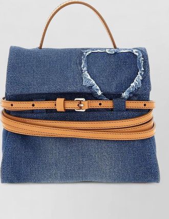 Moschino shoulder bag tie handle heart detail