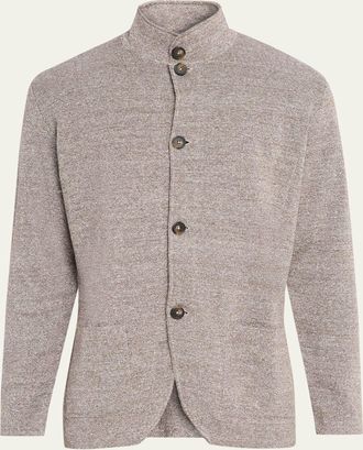 Kiton Mens Linen Blend Spagna Jacket