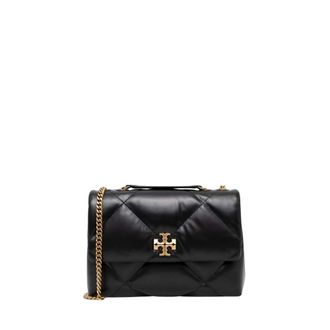 Tory Burch Tassen, Dames, Zwart, ONE Size, Leer, Kira Diamond Quilt Convertible Shoulder Bag