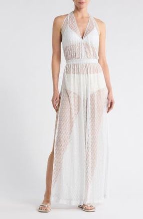 M Missoni Halter Jumpsuit in White at Nordstrom Rack, Size 6 Us / 42 It