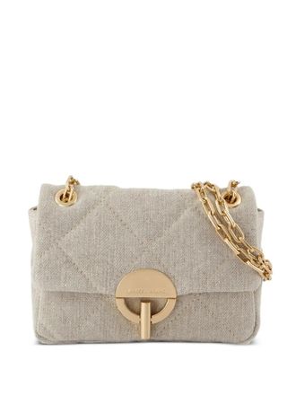 Vanessa Bruno linen quilted shoulder bag - women - Linen/Flax/Cotton - One Size - Neutrals