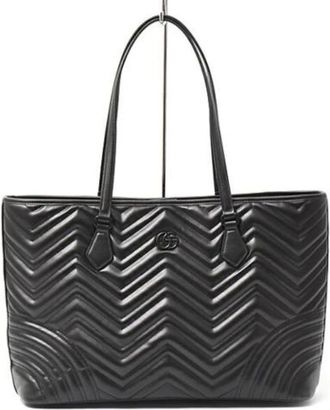 Gucci Pre-owned Tote Bags, female, Black, Size: ONE SIZE Pre-owned Leather gucci-bags