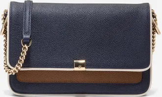 Cole Haan Womens Daniella Chain Shoulder Bag - Medium Blue