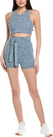 Free People 2Pc High Tie Tank & Bike Short Set