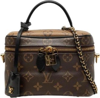 Louis Vuitton Pre-owned Monogram Satchel - Dames - Vintage Handtas - Bruin - ONE Size - Leer - Vintage