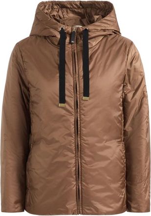 Max Mara Jassen, Dames, Bruin, S, Polyester, Greenh Padded Jacket