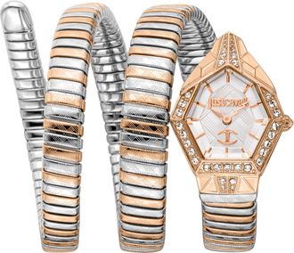 Just Cavalli Womens Snake 316L Stainless Steel Watch