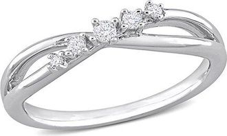 Rina Limor Silver 0.10 Ct. Tw. Diamond Ring