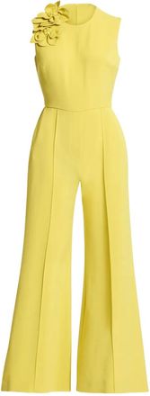 Elie Saab Tuta intera con applicazione - Giallo