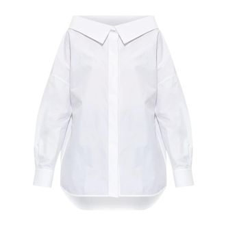 Balenciaga Katoenen Shirt - Dames - Blouses & Shirts - Wit - Maat: S Katoen