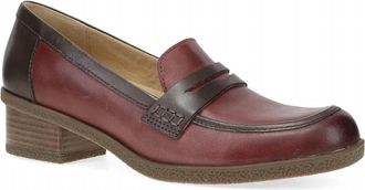 Dansko Womens Danica Waterproof Penny Loafers In Plum Chocolate