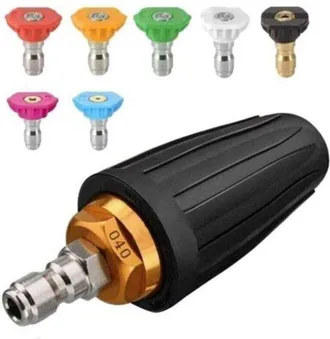 OEM Boquilla Turbo Para Hidrolavadora, Boquilla Giratoria Y 7 Puntas, Conexi&oacute;n R&aacute;pida De 1/4, 4000 Psi, Negra, (406689), Kit De Chorro Para Hidrolavadora,