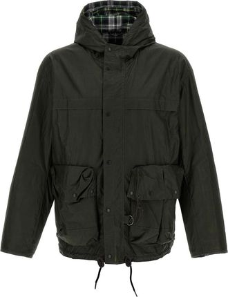 Barbour Dark Green Modified Durham Short Jacket