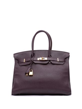 Hermès 2012 Togo Birkin Retourne 35 handtas - Paars