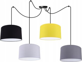 OEM L&aacute;mpara De Techo Colgante Spider, Pantalla, Colores Led