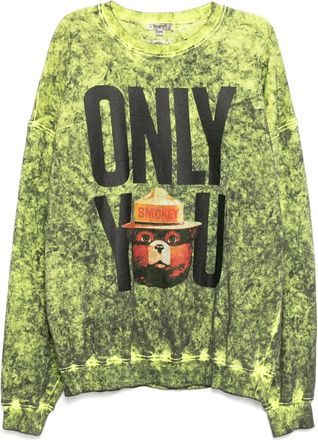 Stain Shade Felpa con stampa grafica - Verde