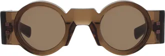 Balmain OLIVIER Brown Rectangular Unisex Sunglasses BPS-159 B 42