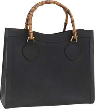 Gucci Pre-owned Vintage Handtas - Dames - Vintage Handtas - Zwart - ONE Size - Leer - Vintage