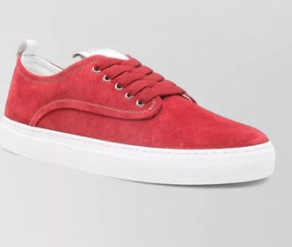 Givenchy low top sneakers suede round toe rubber