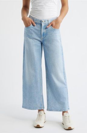 Rag & Bone rb Miramar Andi Ankle Wide Leg Cotton Terry Sweatpant Jeans in Aria at Nordstrom, Size 24