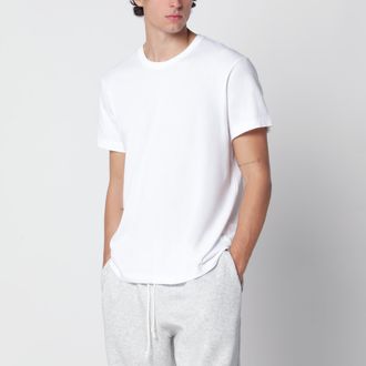 SKIMS T-shirt a maniche corte bianca in cotone