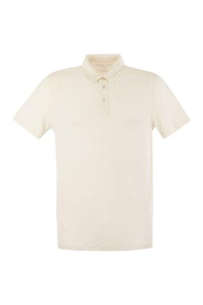 Majestic Filatures Linen Short-Sleeved Polo Shirt