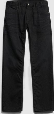 Gucci Cotton Denim Pants With Embroidery, Size 28, Black