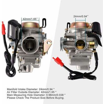 OEM Carburador Pd24j De 24 Mm De Repuesto Para Gy6 De 4 Tiempos, 125 Cc, 150 Cc, Atv, Go Kart, Ciclomotor Y Scooter H242