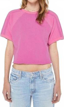 Mother Half Cut Square Top In Rose Violet