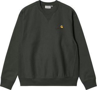 Carhartt Work in Progress American Script Sweatshirt - Heren - Sweatshirts - Grijs - XS - Katoen - Hoodies & sweatvesten
