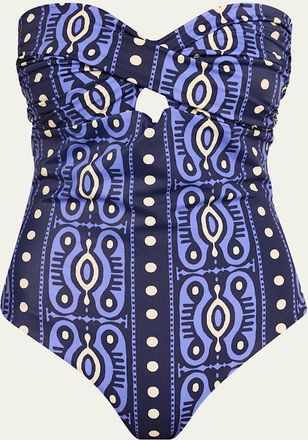 Johanna Ortiz Tribal Lastly Strapless One-Piece Swimsuit