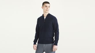 Dockers Quarter Zip Sweater, Regular Fit
