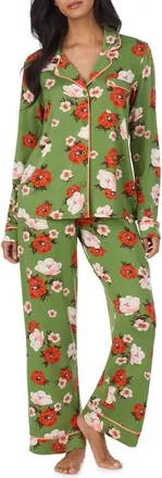Room Service PJs Print Pajamas in Green/floral at Nordstrom, Size X-Large