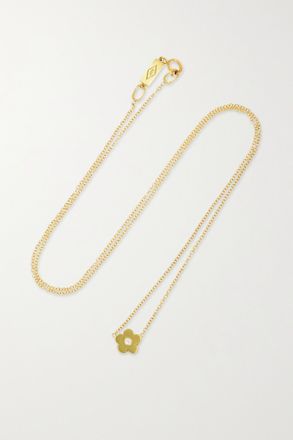 Jennifer Meyer Mini Daisy 18-karat Gold Turquoise Necklace - Oro
