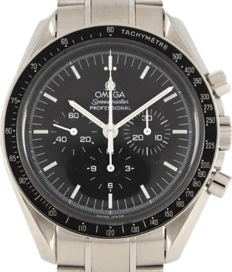 Omega Pre-owned Speedmaster Professional Roestvrij staal Chronograaf - Heren - Vintage Horloges - Zwart - ONE Size - Vintage