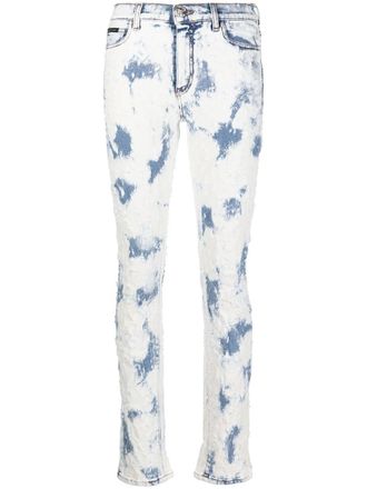 Philipp Plein Jeans dritti - Blu