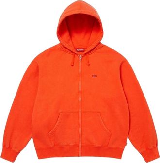 SUPREME FW26 Small Box Zip Up Hooded Sweatshirt Orange SUP-FW26-031-ORG