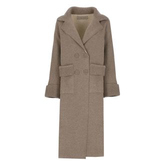 D.exterior Cappotto Doppio Petto - - Coats - Donna - Marrone - S