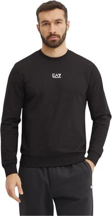 Emporio Armani Emporio Armani Ea7, Heren, Sweatshirts & Hoodies, Zwart, Maat: L Katoen