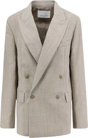 Frankie Shop Newark Blazer - Dames - Blazers - Beige - M - Wol - Jassen