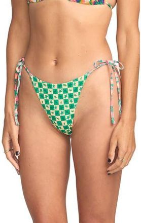 Billabong Mami Wata Reversible Bikini Bottoms in Green Multi at Nordstrom Rack, Size X-Small