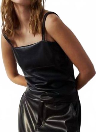 M&eacute;lissa Nepton Elly Vegan Leather Tank In Black