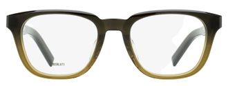 Berluti BL50019U Rounded Rectangle Acetate Eyeglasses - Brown
