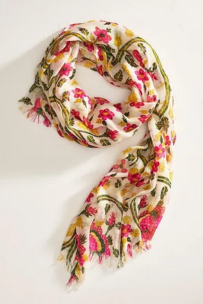 Elizabeth Gillett Vining Floral Scarf