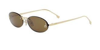 Fendi FE4075US 30J Womens Sunglasses Gold Size 54